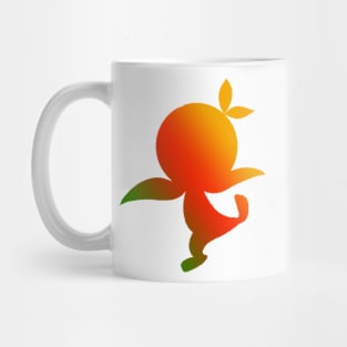 Orange Bird Ombre Silhouette Mug